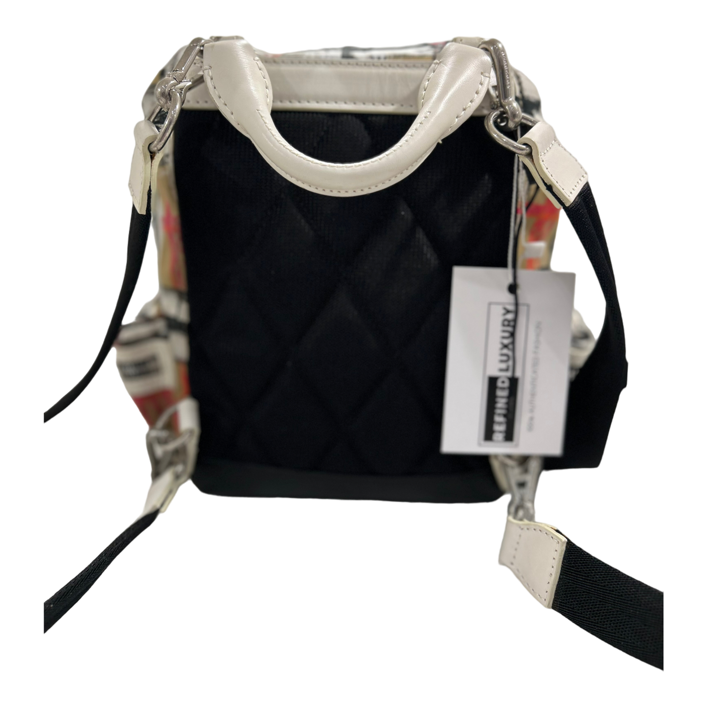 Burberry Scribble Check Mini Backpack